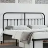 Image de vidaXL Tête de lit de remplacement métal noir 180 cm