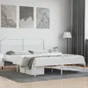 Image de vidaXL Cadre de lit métal sans matelas et tête de lit blanc 180x200 cm