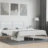 Image de vidaXL Cadre de lit métal sans matelas et tête de lit blanc 183x213 cm