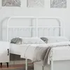 Image de vidaXL Tête de lit de remplacement métal blanc 140 cm