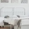 Image de vidaXL Tête de lit de remplacement métal blanc 150 cm