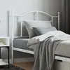 Image de vidaXL Tête de lit de remplacement métal blanc 100 cm
