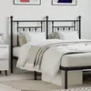 Image de vidaXL Tête de lit de remplacement métal noir 140 cm
