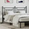 Image de vidaXL Tête de lit de remplacement métal noir 160 cm