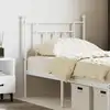 Image de vidaXL Tête de lit de remplacement métal blanc 75 cm