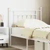 Image de vidaXL Tête de lit de remplacement métal blanc 80 cm