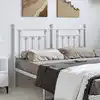 Image de vidaXL Tête de lit de remplacement métal blanc 135 cm