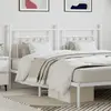 Image de vidaXL Tête de lit de remplacement métal blanc 160 cm
