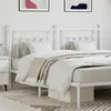 Image de vidaXL Tête de lit de remplacement métal blanc 180 cm