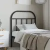 Image de vidaXL Tête de lit de remplacement métal noir 75 cm
