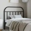 Image de vidaXL Tête de lit de remplacement métal noir 100 cm