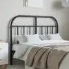 Image de vidaXL Tête de lit de remplacement métal noir 120 cm