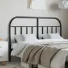 Image de vidaXL Tête de lit de remplacement métal noir 140 cm