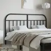 Image de vidaXL Tête de lit de remplacement métal noir 160 cm