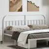 Image de vidaXL Tête de lit de remplacement métal blanc 180 cm