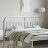 Image de vidaXL Tête de lit de remplacement métal blanc 193 cm