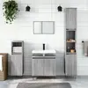 Image de vidaXL Ensemble d'armoires de salle de bain 3 pcs sonoma gris