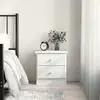 Image de vidaXL Table de chevet ALTA blanc 41x35x41 cm bois de pin massif