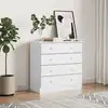 Image de vidaXL Commode ALTA blanc 77x35x73 cm bois massif de pin