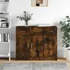 Image de vidaXL Buffet chêne fumé 91x28x75 cm bois d'ingénierie