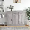 Image de vidaXL Buffet sonoma gris 91x28x75 cm bois d'ingénierie