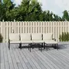 Image de vidaXL Salon de jardin 6 pcs avec coussins sable acier