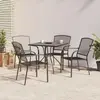 Image de vidaXL Ensemble à manger de jardin 5 pcs anthracite acier
