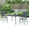 Image de vidaXL Ensemble à manger de jardin 3 pcs anthracite acier