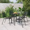 Image de vidaXL Ensemble à manger de jardin 5 pcs anthracite acier