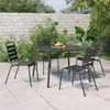 Image de vidaXL Ensemble à manger de jardin 5 pcs anthracite acier