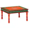 Image de vidaXL Table basse orange bois de manguier massif peint à la main