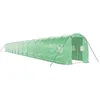 Image de vidaXL Serre avec cadre en acier vert 48 m² 24x2x2 m