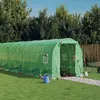 Image de vidaXL Serre avec cadre en acier vert 48 m² 24x2x2 m