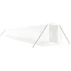 Image de vidaXL Serre avec cadre en acier blanc 40 m² 20x2x2 m