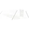 Image de vidaXL Serre avec cadre en acier blanc 48 m² 16x3x2 m