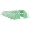 Image de vidaXL Serre avec cadre en acier vert 64 m² 16x4x2 m