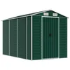 Image de vidaXL Abri de jardin Vert 191 x 300 x 198 cm Acier galvanisé