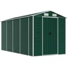 Image de vidaXL Abri de jardin vert 191x385x198 cm acier galvanisé