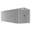 Image de vidaXL Tuinhuis Lichtgrijs 191x640x198 cm Gegalvaniseerd Staal
