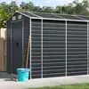 Image de vidaXL Abri de jardin anthracite 191x725x198 cm acier galvanisé
