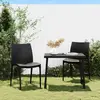 Image de vidaXL Chaises de jardin lot de 2 anthracite 50x46x80 cm polypropylène