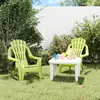 Image de vidaXL Chaises de jardin pour enfants lot de 2 vert 37x34x44 cm PP