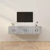 Image de vidaXL Meubles TV muraux 3 pcs sonoma gris 57x34,5x40 cm
