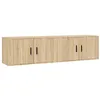 Image de vidaXL Meubles TV muraux 2 pcs chêne sonoma 80x34,5x40 cm