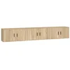 Image de vidaXL Meubles TV muraux 3 pcs chêne sonoma 80x34,5x40 cm