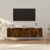 Image de vidaXL Ensemble de meubles TV 3 pcs Chêne fumé Bois d'ingénierie