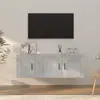 Image de vidaXL Ensemble de meubles TV 2 pcs gris béton bois d'ingénierie