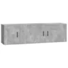 Image de vidaXL Ensemble de meubles TV 2 pcs gris béton bois d'ingénierie