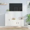 Image de vidaXL Ensemble de meubles TV 2 pcs Blanc Bois d'ingénierie