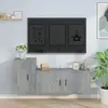 Image de vidaXL Ensemble de meubles TV 2 pcs gris béton bois d'ingénierie